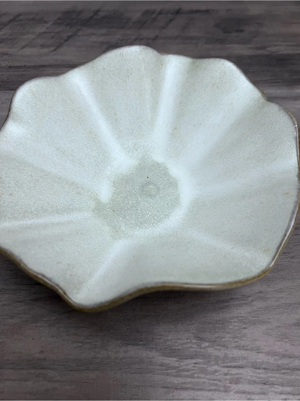White Ceramic Petal Trinket Dish